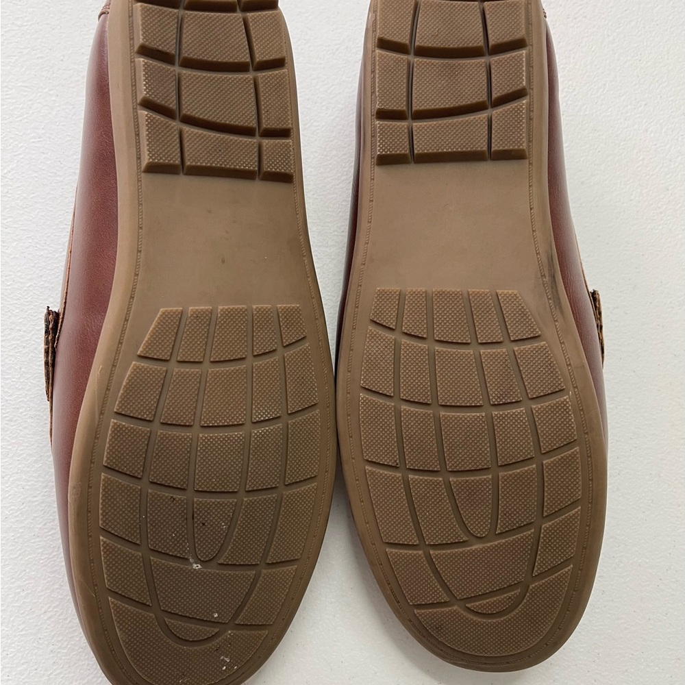 Steve Madden Men's Brown Loafers size 7 cognac brown vegan‎ horsebit work preppy - Picture 3 of 7